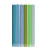 British Colour Standard Table Setting|Tableware Brands^Set of 6 Blue Green Assorted Candles