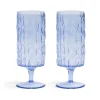 &Klevering Tableware Brands|Table Setting^Set of 2 Blue Stemmed Glasses