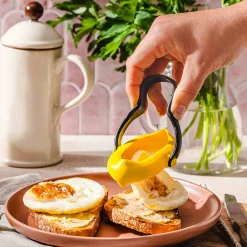 Dreamfarm Kitchen Tools & Utensils^Set of 2 Yellow Flegg Silicone Egg Rings