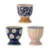 Bloomingville Tableware Brands^Set of 3 Eviaya Patterned Egg Cups