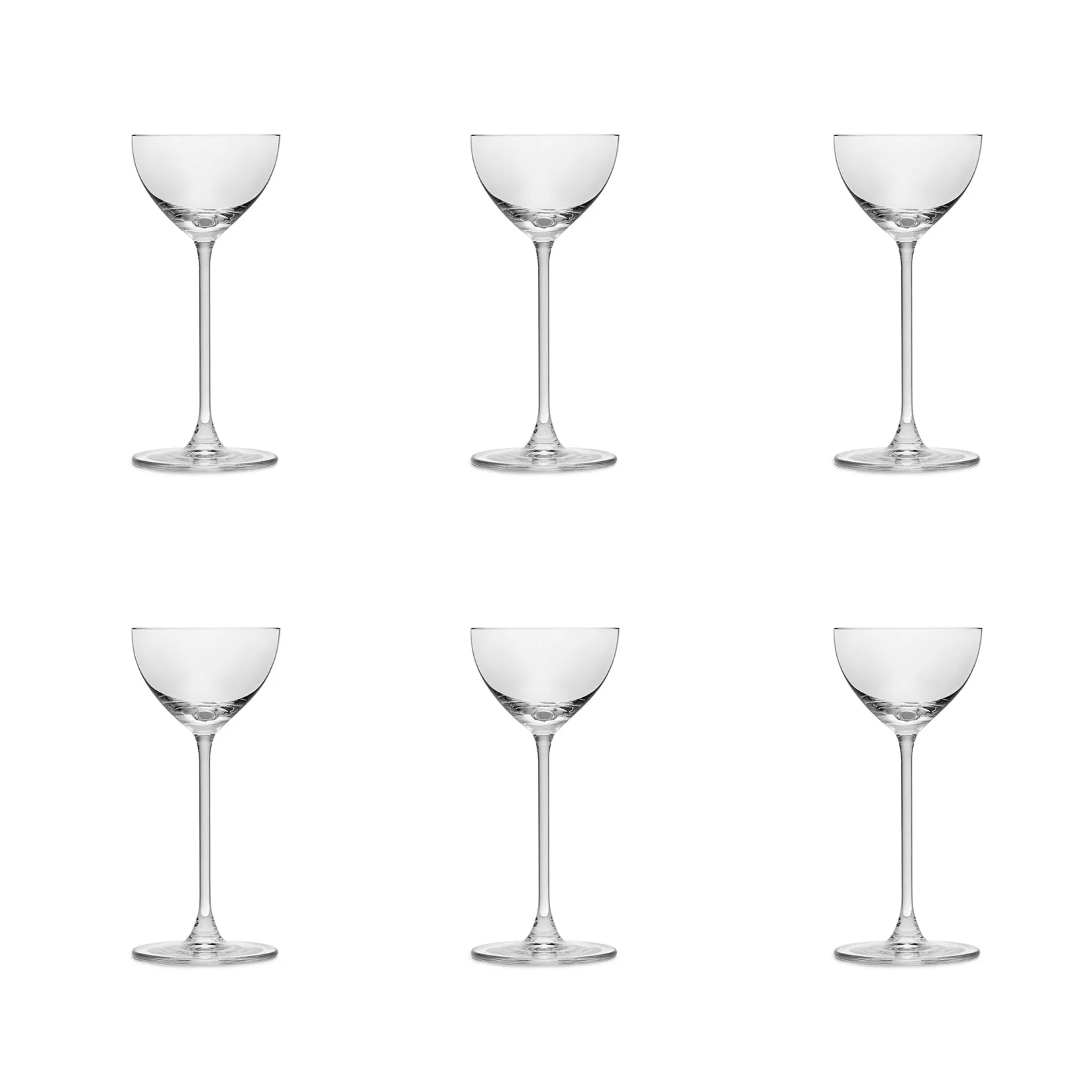 Cocktail Glasses Tableware Brands|Cocktail Making & Barware^Set of 6 Fine Stemmed Nick & Nora , 155ml