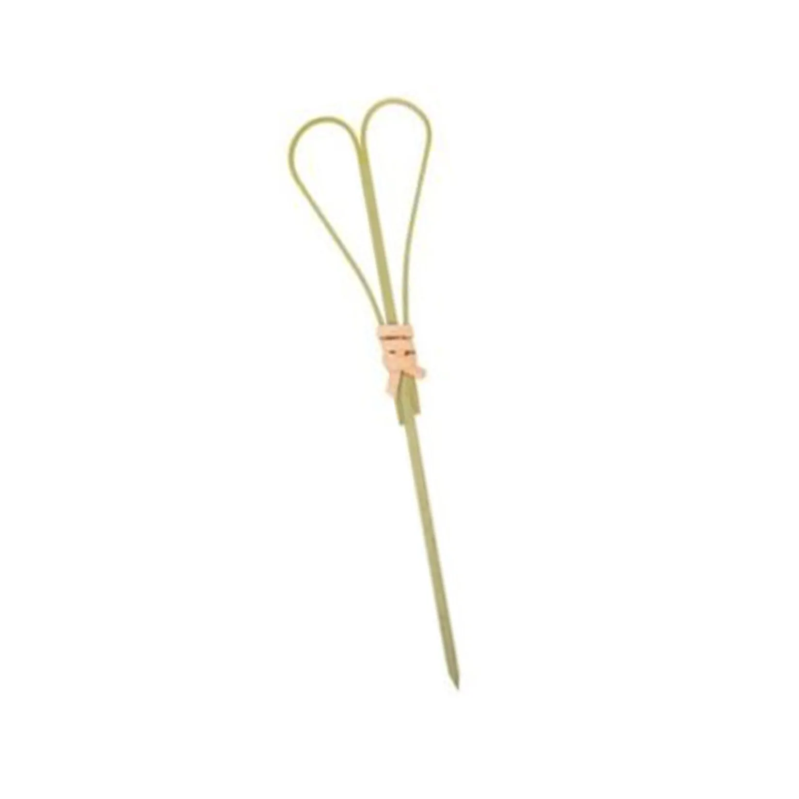 Eco Skewers Tableware Brands|Canape Supplies^Set of 100 Green Looped Heart Bamboo Skewers, 9cm
