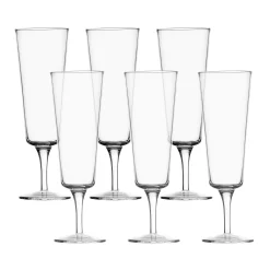 Ichendorf Milano Tableware Brands|Table Setting^Set of 6 Clear Champagne Flute