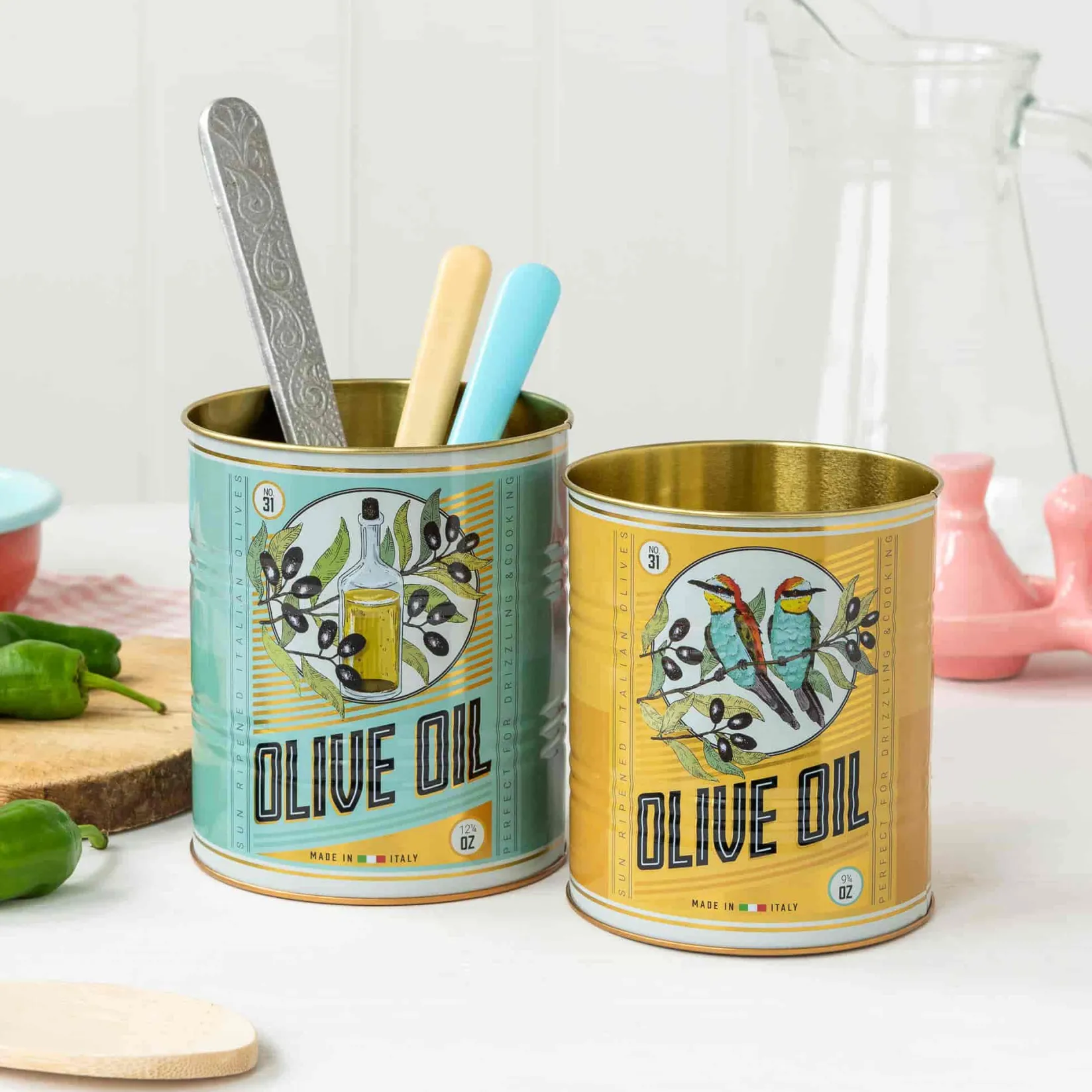 Rex London Tableware Brands^Set of 2 Olive Oil Utensil Jars