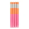 British Colour Standard Table Setting|Tableware Brands^Set of 4 Pink Orange Colourblock Candles