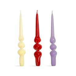 &Klevering Table Setting|Tableware Brands^Set of 3 Pink Spiral Candles