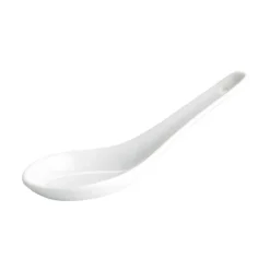 Viejovalle Serveware|Canape Supplies^Set of 6 Porcelain Canape Spoon with Hole, 14cm