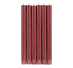 British Colour Standard Table Setting|Tableware Brands^Set of 6 Red Dinner Candles