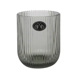 Bright Glassware Tableware Brands^Set of 6 Ribbed Green Tumblers, 270ml