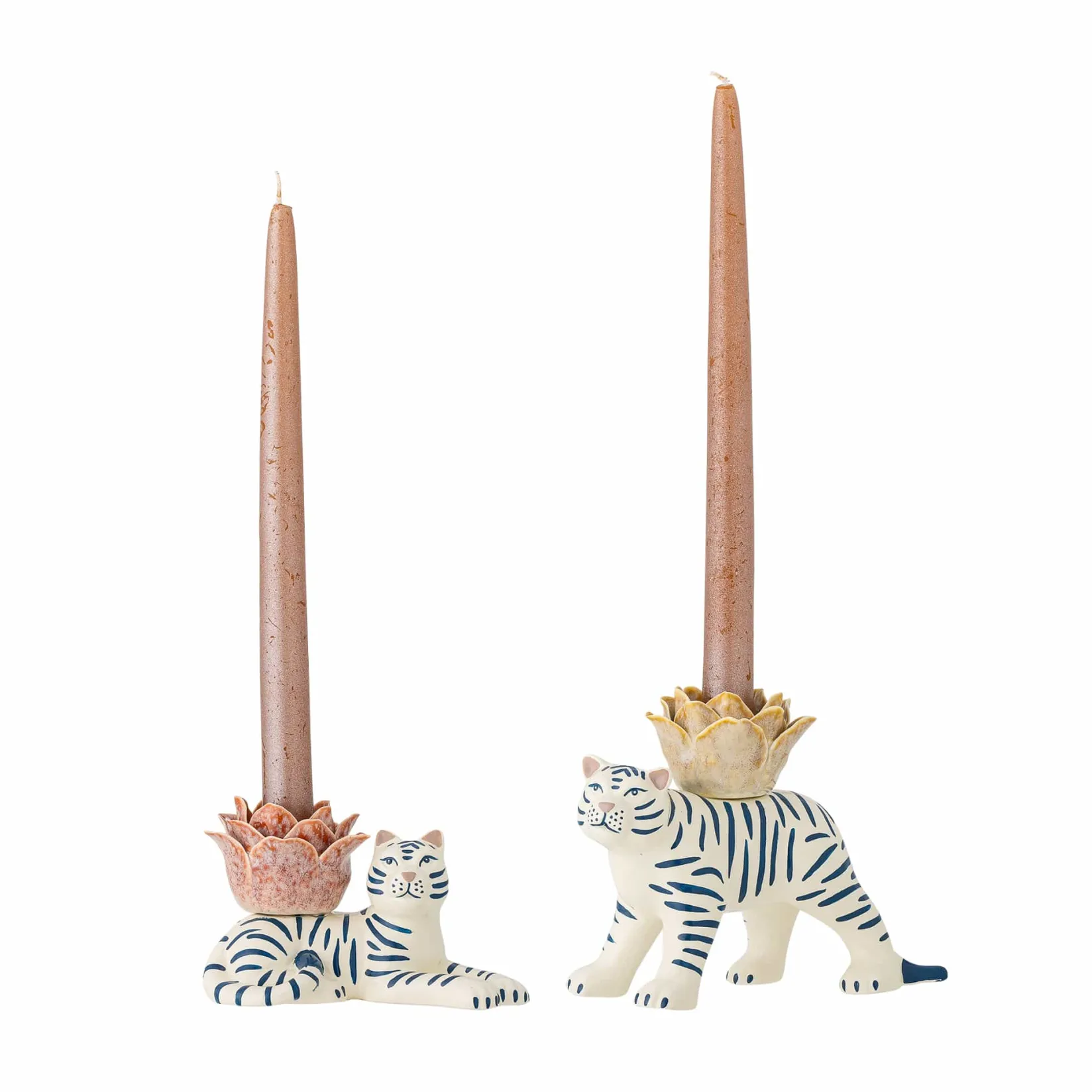 Bloomingville Table Setting|Tableware Brands^Set of 2 Rory Tiger Candle Holders