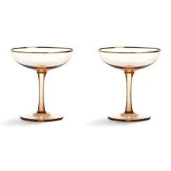 &Klevering Tableware Brands|Table Setting^Set of 2 Rose Coupe Glasses
