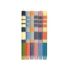 British Colour Standard Made In The Uk|Table Setting^Set of 6 Striped Dinner Candles - Warm Tones, Multicolour