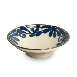Kiji Stoneware & Ceramics Tableware Brands|Japanese Ingredients^Shibuki Shallow Bowl, Blue, 24cm