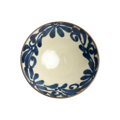 Kiji Stoneware & Ceramics Tableware Brands|Japanese Ingredients^Shibuki Shallow Bowl, Blue, 24cm