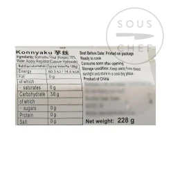 Chinese Ingredients Ingredients Brands|Japanese Ingredients^Shirataki Konnyaku Noodle Nests - Knot Yam Noodle, 228g Drained