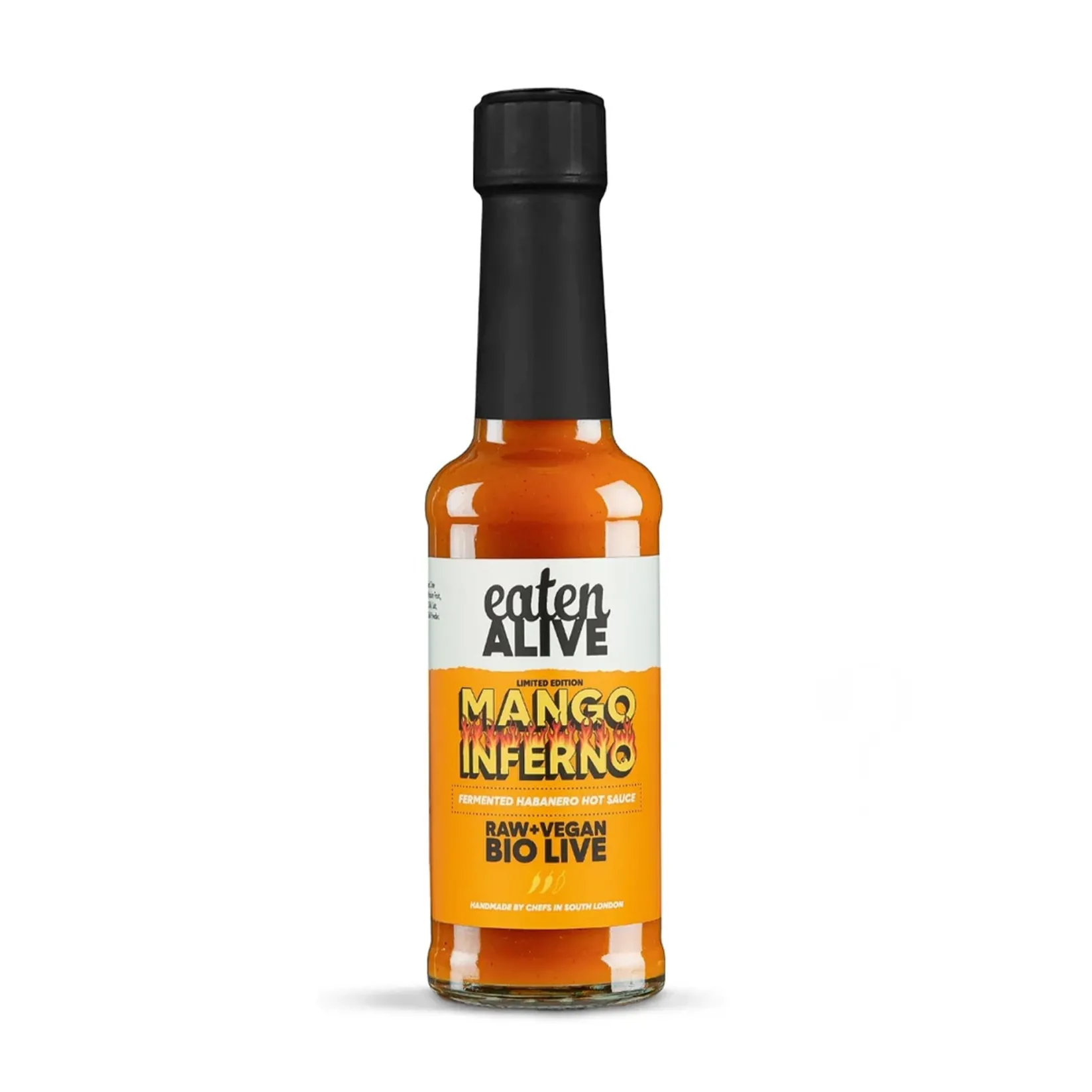 Eaten Alive Ingredients Brands|Sauces & Condiments^Short Dated Mango Inferno Hot Sauce, 150ml