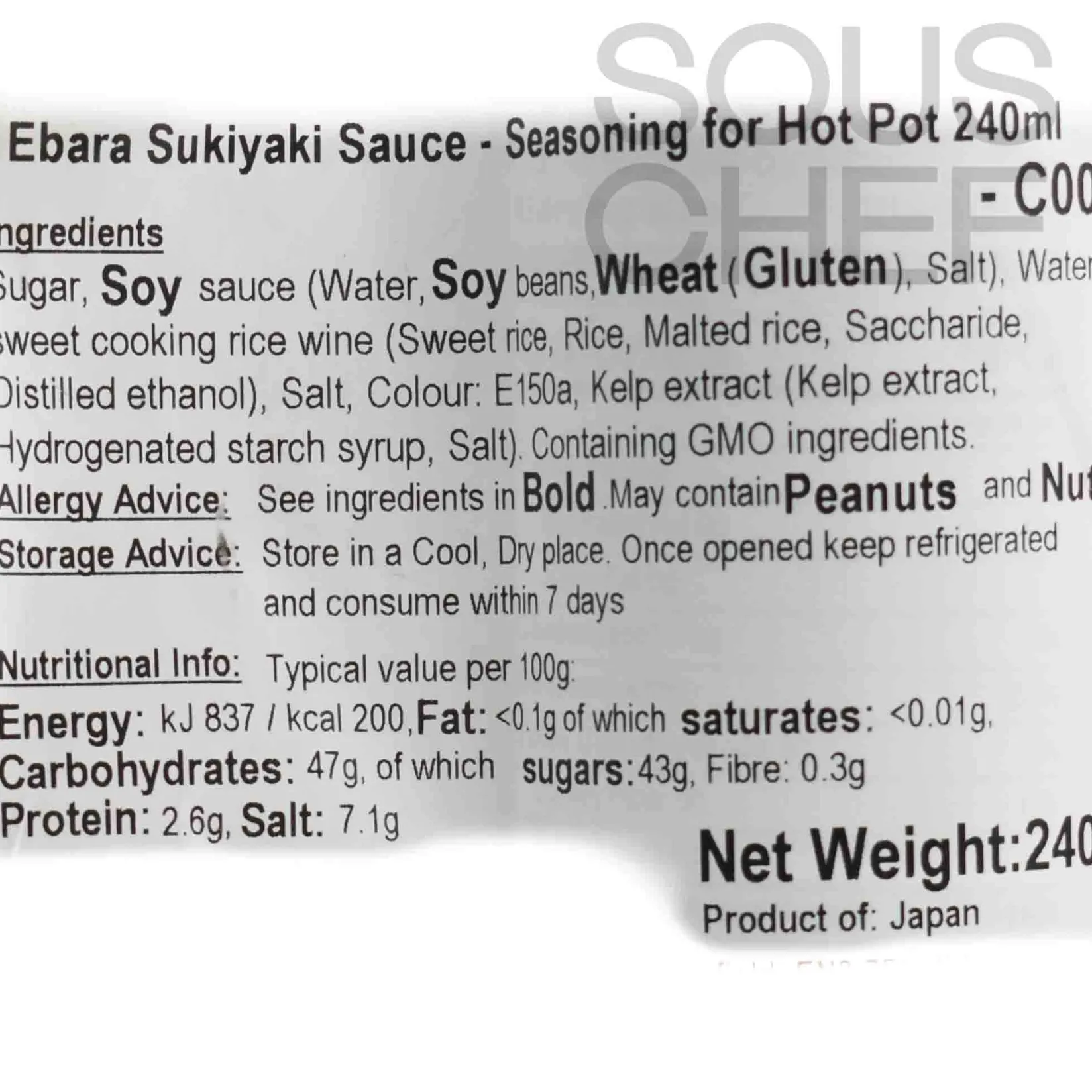 Ebara Ingredients Brands|Japanese Ingredients^Short Dated Sukiyaki Sauce - Seasoning for Hot Pot, 240ml