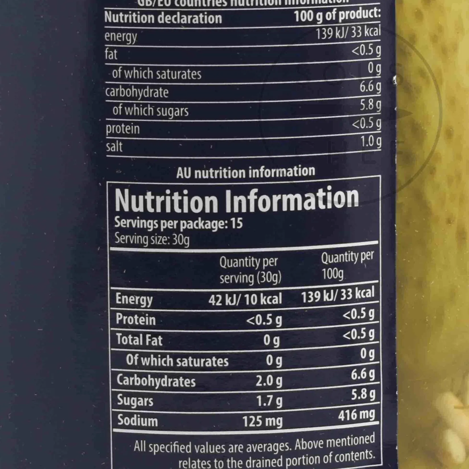 Anglo Dal Ltd Ingredients Brands|Vegetables^Short Dated Krakus Pickled Dill Cucumbers, 920g