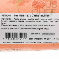 La Sablesienne Ingredients Brands|French Ingredients^Short Dated Citrus Fruit Infusion Tea, 50g