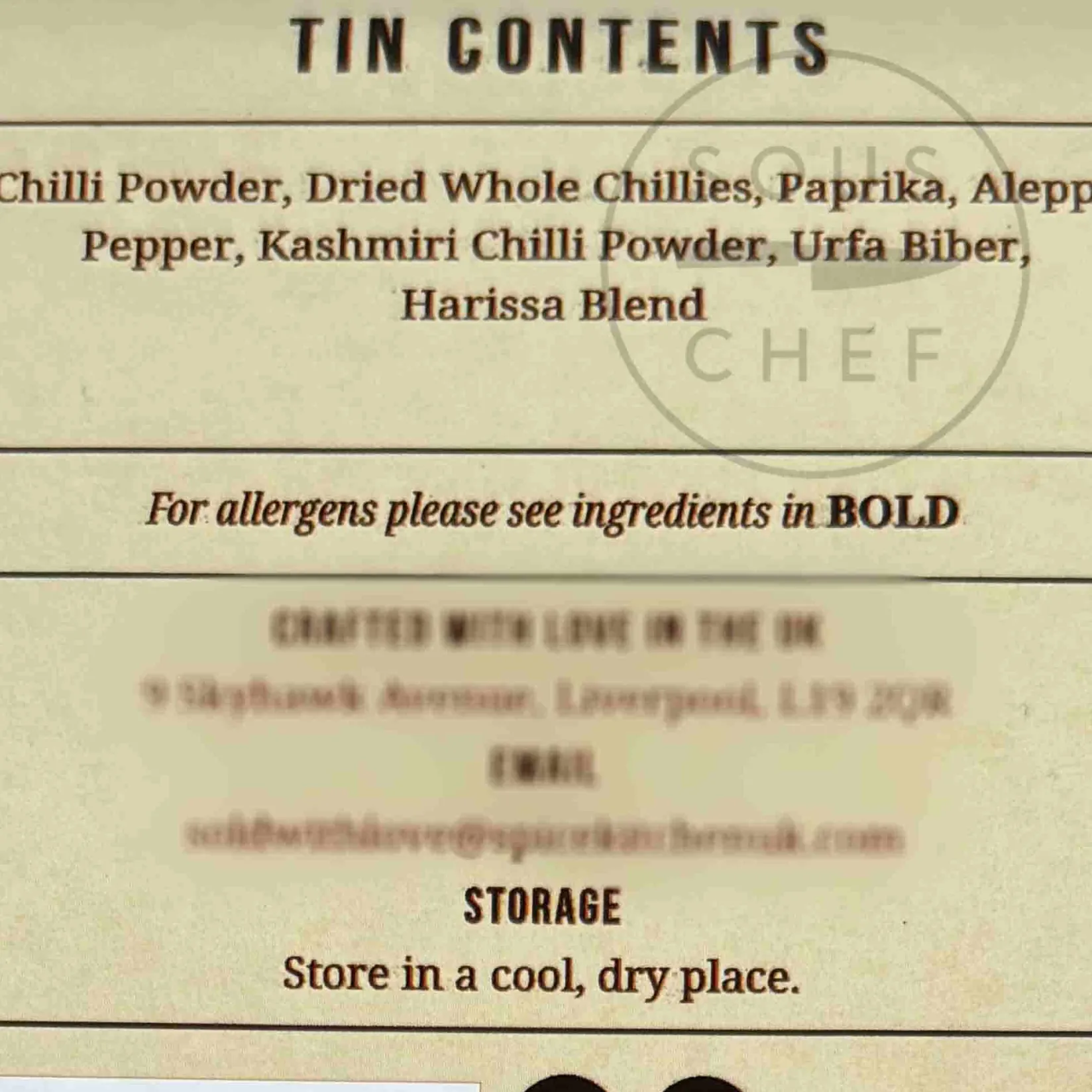 Spice Kitchen Ingredients Brands|Herbs & Spices^Short Dated Chilli Spice Tin
