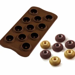 Silikomart Italian Ingredients|Baking Supplies & Equipment^Silicone Crown Chocolate Mould, 9ml