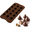 Silikomart Italian Ingredients|Baking Supplies & Equipment^Silicone Flame Chocolate Mould, 8ml