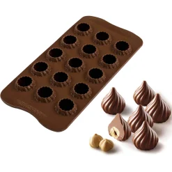 Silikomart Italian Ingredients|Baking Supplies & Equipment^Silicone Flame Chocolate Mould, 8ml
