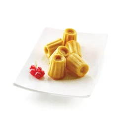 Silikomart Italian Ingredients|Baking Supplies & Equipment^Silicone Mini Canele Mould, 18 Caneles