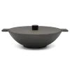 Skeppshult Pots & Pans^Noir Cast Iron Wok, 34cm