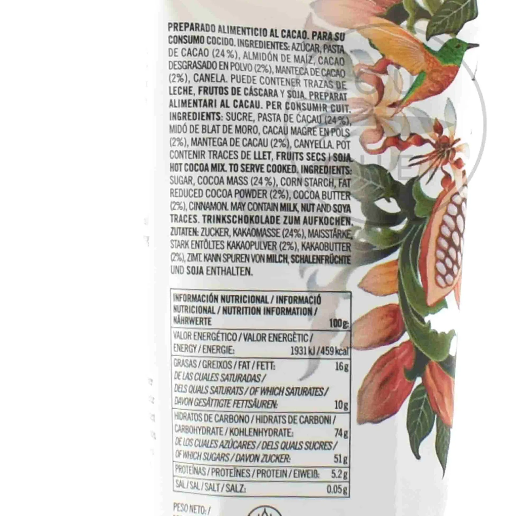 Simon Coll Ingredients Brands|Spanish Ingredients^Spanish Spiced Hot Chocolate Powder with Cinnamon, 180g