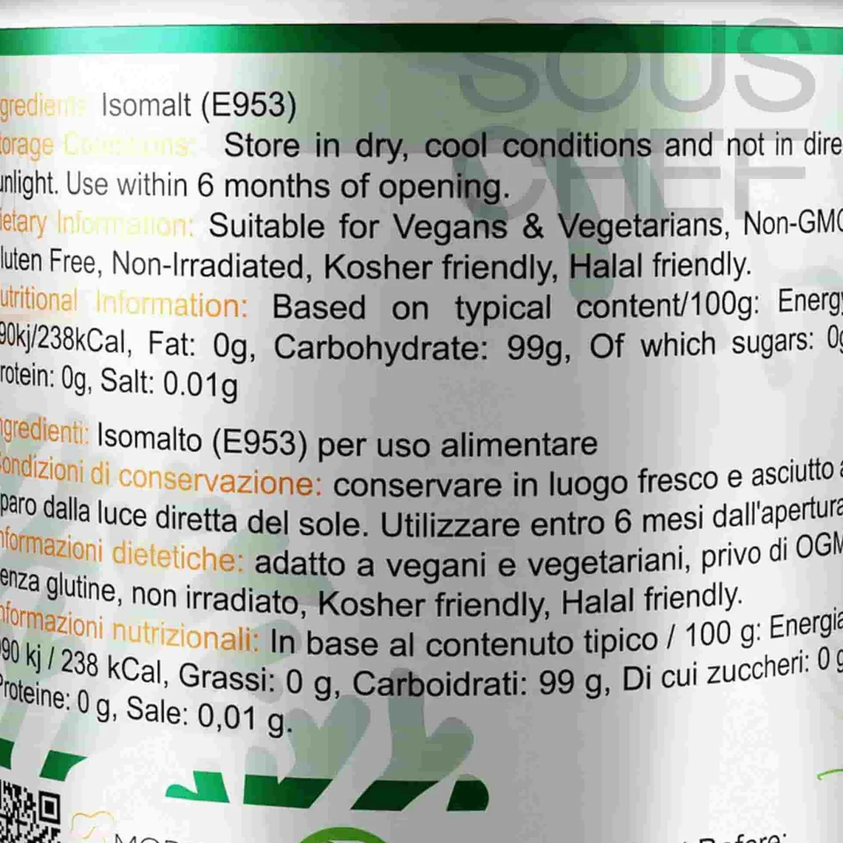 Special Ingredients Ingredients Brands|Baking Ingredients^Isomalt Powder, 250g