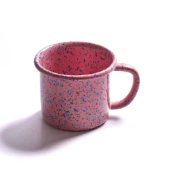 Kapka Enamel Tableware Brands|Picnicware^Splatter Fest Enamel Mug, Pink, 350ml