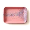 Kapka Enamel Middle Eastern Ingredients|Baking Supplies & Equipment^Splatter Fest Enamel Roasting and Serving Dish, Pink