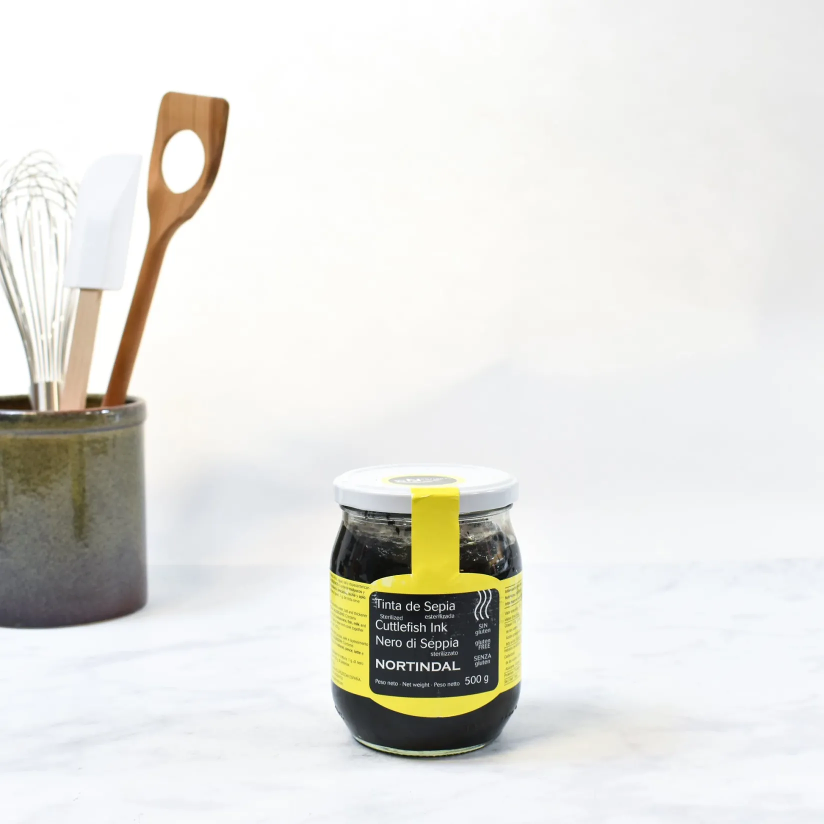 Nortindal Ingredients Brands|Spanish Ingredients^Squid Ink Jar (Cuttlefish Ink)