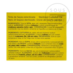 Nortindal Spanish Ingredients|Italian Ingredients^Squid Ink' Sachets - Cuttlefish Ink
