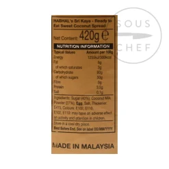 Habhal Southeast Asian Ingredients|Jam, Honey & Spreads^Sri Kaya Coconut Spread, 420g