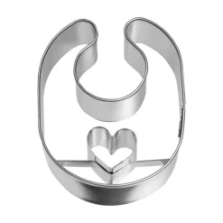 Birkmann Baking Supplies & Equipment^Stainless Steel Baby Bib Cookie Cutter, 6cm
