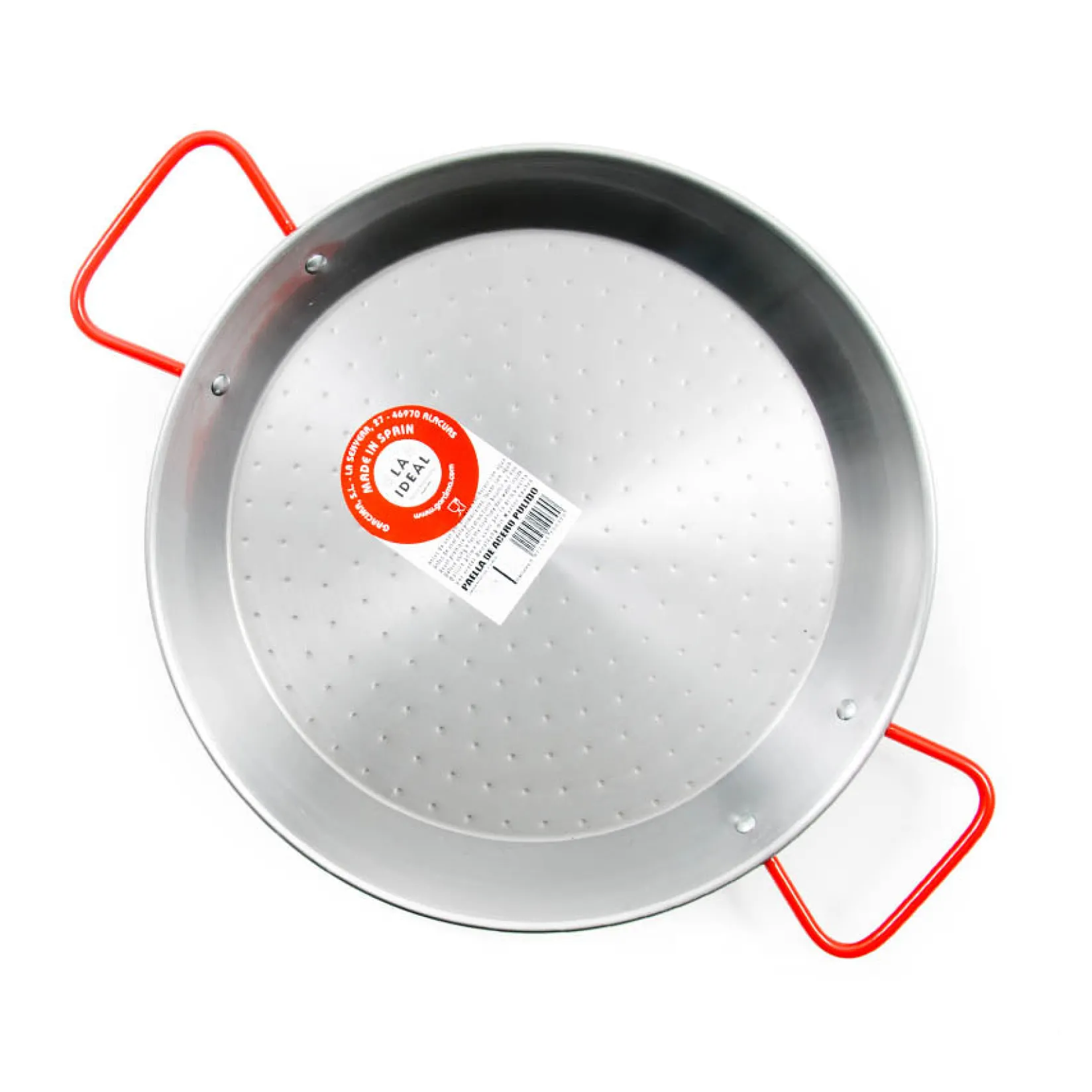 La Ideal Spanish Ingredients|Pots & Pans^Steel 12 Person Paella Pan, 40cm
