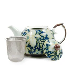 Kiji Stoneware & Ceramics Tableware Brands|Japanese Ingredients^Suisen Blue Japanese Teapot