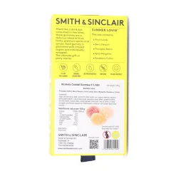 Smith & Sinclair Ingredients Brands|Chocolate & Sweets^Summer Lovin' 5V Alcoholic Cocktail Jelly Sweets, 140g