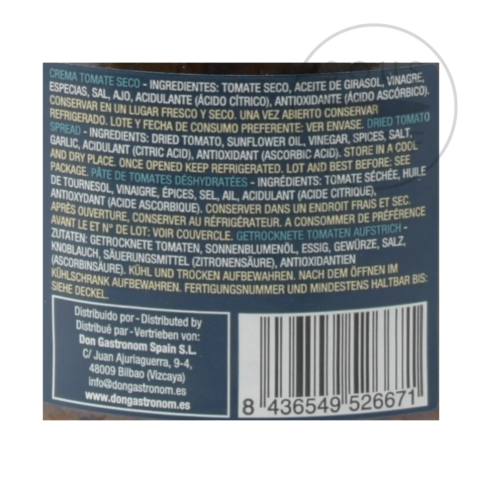 Garden Delights Spanish Ingredients|Vegetables^Sundried Tomato Paste, 190g