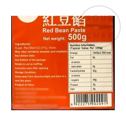 HR Japanese Ingredients|Chinese Ingredients^Sweetened Red Bean Paste, 500g
