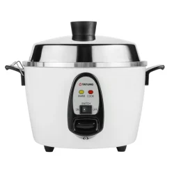Ta Ttung Kitchen Electricals^Ta Tung 6 Person White Rice Cooker, 2.4 Litre