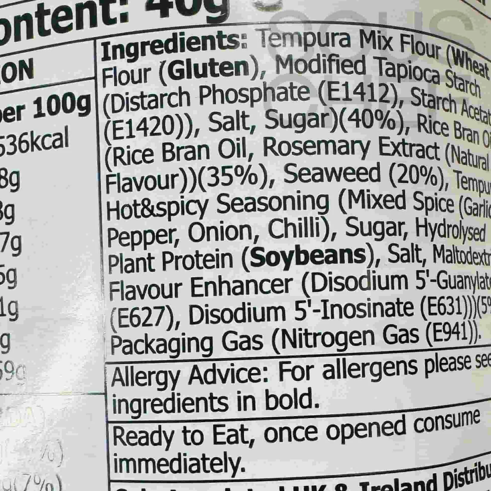 Tao Kae Noi Ingredients Brands|Southeast Asian Ingredients^Tempura Seaweed Spicy, 40g