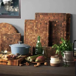 Teakhaus Kitchen Tools & Utensils|Chopping & Carving Boards^End Grain Butcher Block Carving Board, Extra Thick