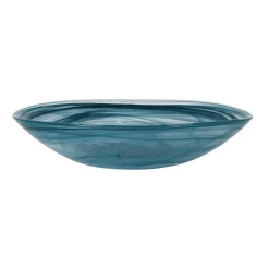 Turkish Tableware Tableware Brands|Crockery & Dinnerware^Teal Marble Glass Salad Bowl, 30cm