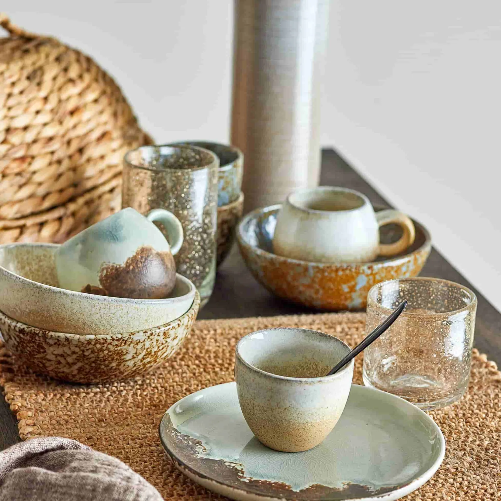 Bloomingville Tableware Brands^Terra Neutra Dinnerware Set, 12 Pieces