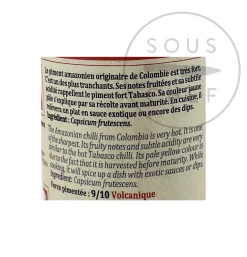 Terre Exotique Ingredients Brands|Brazilian Ingredients^Amazon Chilli Pepper, 20g