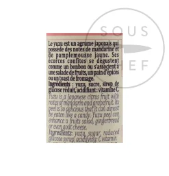 Terre Exotique Ingredients Brands|Japanese Ingredients^Candied Yuzu Peel, 35g