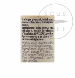 Terre Exotique Ingredients Brands|French Ingredients^Espelette Pepper Jelly, 90g